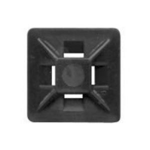 Bellanco 19mm X 19mm Black Self Adhesive Cable Tie Mount (Pack Of 25) 