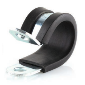 TRIDON 16mm RUBBER LINED P CLAMP (PACK OF 10)