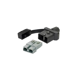 Trailer Vision 50 Amp Quick Screw Type Anderson Plug With Black Cover 