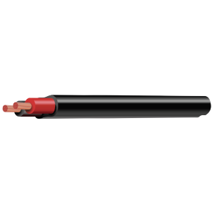 2mm Red/Black Twin Sheath Cable (500m Roll)