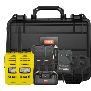 Gme Yellow 5/1W Uhf Handheld Radio Twin Pack