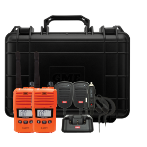 GME ORANGE 5/1W UHF HANDHELD RADIO TWIN PACK (TX6165OTP)