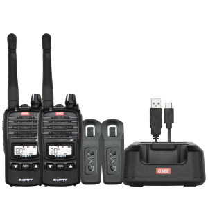 GME 2W Handheld UHF Radio (Pack Of 2)  