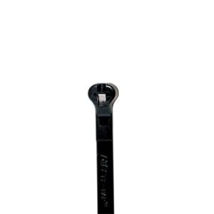 203.2mm X 7.6mm Black Cable Tie With Metal Clip (Pack Of 50) 