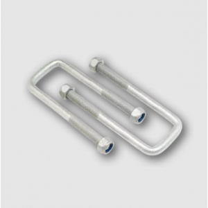 Ark 160mm H/Duty Galvanised U-Bolt To Suit 45mm Square Axle With 60mm Wide Leaf Spring 