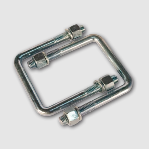 Ark 4" X 2" Galvanised U-Bolt With Nuts & Spring Washers (Set Of 2) 