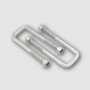 Ark 160mm X 50mm Galvanised U-Bolt To Suit 50mm Square Axle With 60mm Wide Leaf Spring 