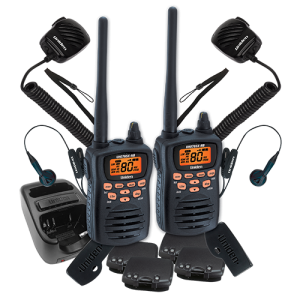 Uniden Waterproof 5W 77 Chanel Handheld UHF Radio With Accessory Pack 