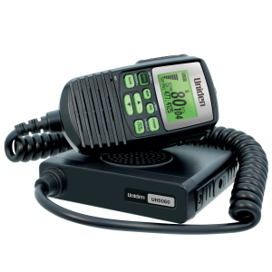 Uniden 77 Channel Mini Compact UHF Radio With Full Function Lcd Microphone 