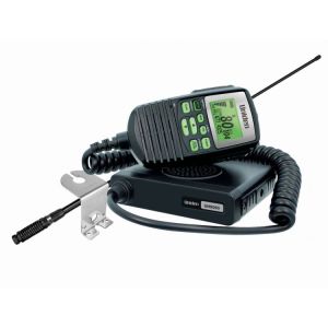 Uniden 77 Channel Mini Compact UHF Radio With Function Lcd Microphone, At850Bk Aerial & "Z" Bracket