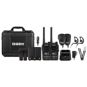 UNIDEN 5W WATERPROOF UHF HANDHELD RADIO TRADIES PACK
