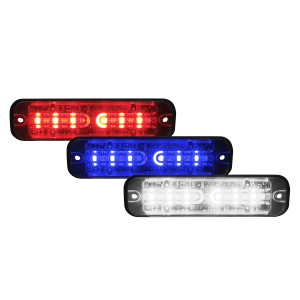 Code 3 12-24V 18 LED Red/Blue/White Warning Light (123 X 34 X 14mm) 