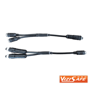 CAMERA LEAD SPLIT 2 INTO 1 (SET OF 2) [6MM CABLE] FOR REVERSE CAMERA SYSTEMS