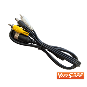 VIZISAFE 4 PIN FEMALE TO RCA MALE 6mm CAMERA CABLE