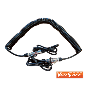 VIZISAFE SPIRAL CORD CONNECTION SYSTEM - 2 INPUT / 8 METRE LENGTH
