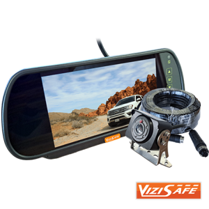 VIZISAFE 12-24V MIRROR MONITOR & AI CAMERA KIT