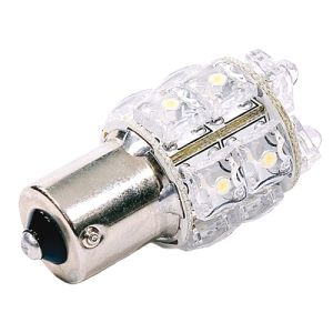 Roadvision 12V BA15S White LED Globe  