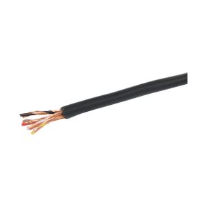 SHIELDED 4 CORE AUDIO CABLE WITH BLACK OUTER SHEATH (100M ROLL)