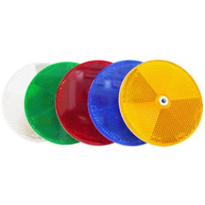 Whitevision 80mm White Reflector With Central Fixing Hole 