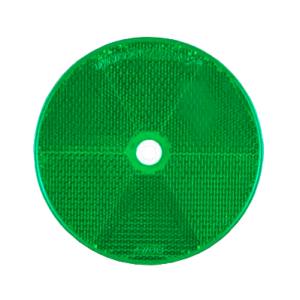 WHITEVISION 80mm GREEN REFLECTOR WITH CENTRAL FIXING HOLE