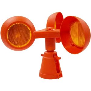 Whitevision Amber Rotolite Wind Powered Warning Device 