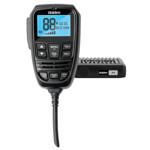 UNIDEN 5W 80CH COMPACT UHF RADIO WITH FULL FUNCTION MICROPHONE