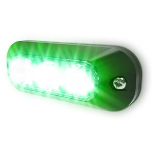 Code 3 12-24V Green 3 LED Warning Light (93 X 36 X 15mm) 