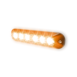 Code 3 12-24V Amber LED Warning Light (158 X 36 X 15mm) 