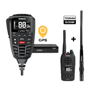 UNIDEN XTRAK80 PRO ULTIMATE UHF RADIO/AERIAL PACK (XTRAK80PRO, XTRAK50PRO & ATX970S)