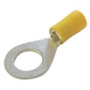 Yellow 10mm Eye Crimp Terminal (Pack Of 100)