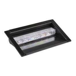 Narva 12-24V Amber LED Warning Light With 23 Flash Patterns And Shroud
