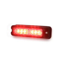 Code 3 12-24V 12 LED Red/Amber Warning Light (110 X 23 X 18mm)