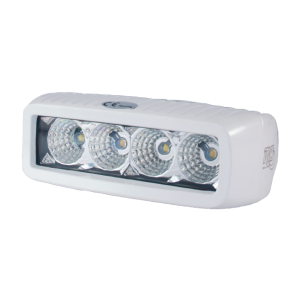 RKS 9-32V 20W (1400 Lumens) Compact Flood Beam LED Driving Light With White Housing (IP67 Rated) 